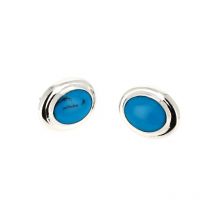 Boucles d'oreilles ovales colorées