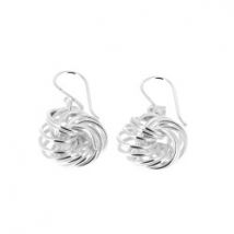 Boucles d'oreilles en argent cercles en 3 D