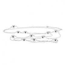Collier en argent sautoir 12 boules