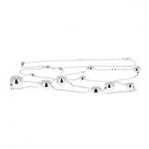Collier en argent genre sautoir aux treize boules