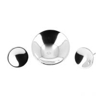 Parure en argent lisse soucoupe