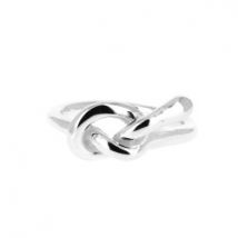 Bague argent avec un noeud