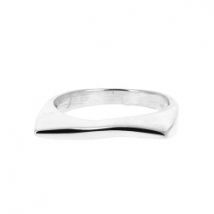 Bague argent vague fine et ondulée