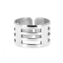 Bague argent trois lignes
