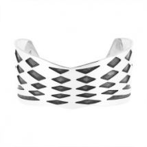 Bracelet en argent ajouré de losanges