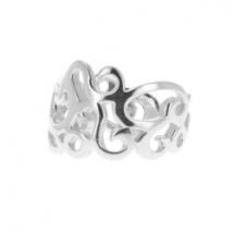 Bague argent ajourée ouverte