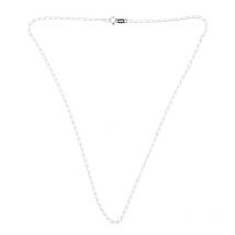 Chaine en argent mailles rectangulaires 48 cm