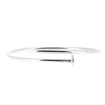 Bracelet jonc clou en argent massif