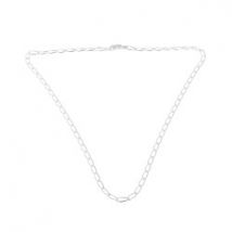 Chaîne en argent mailles rectangulaires 53 cm