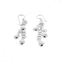 Boucles d'oreille en argent trois gouttes