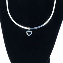 Pendentif Coeur évidé en argent massif