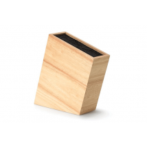 Bloc à couteaux vide Continenta en bois d'hévéa