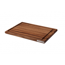 Planche à découper avec rigole Continenta en bois d'acacia XL