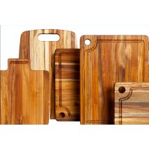 Planche à découper en bois Teak Haus avec rigole - 40x30cm