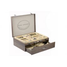 Ménagère 84 couverts Pradel Excellence Ambiance inox coffret 1 tiroir