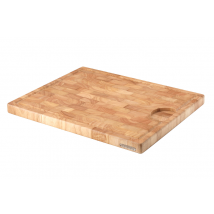 Planche à découper avec rigole Continenta en bois d'hévéa effet mosaïque XL