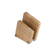 Bloc vide Artelegno Milano magnétique en bois de hêtre - 6 couteaux