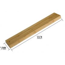 Barre aimantée de rangement Yaxell en bambou - 30cm Naturel