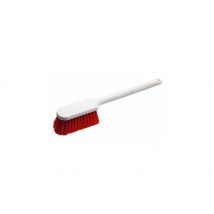 Brosse à pétrin fibres rouges - Manche en polypropylène