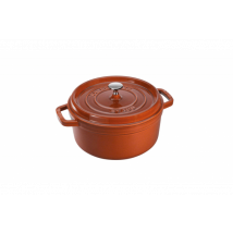 Cocotte ronde STAUB en fonte émaillée cannelle