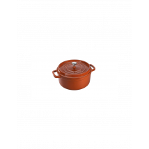 Cocotte ronde STAUB en fonte émaillée cannelle