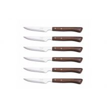 Coffret de 6 couteaux à steak Arcos lame 11cm inox dentée manche en bois