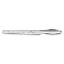 Couteau à jambon tout inox Fuso Nitro+ Sabatier - lame 30cm alvéolée acier Sandvik