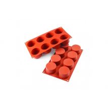 Moule en silicone Silikomart Silicon Flex - 8 cylindres