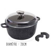 Faitout en fonte façon pierre Pradel Excellence Premium 20cm tous feux/ induction