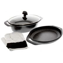 Marmite façon pierre 3 pièces Pradel Excellence Premium 33,5 x 25 cm tous feux/ induction