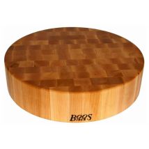 Planche à découper épaisse ronde Boos Blocks Gourmet en bois d'érable Ø46cm