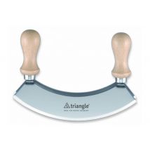 Hachoir berceuse Triangle double lame en inox 23cm