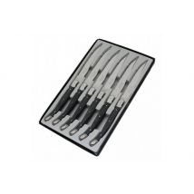 Coffret 6 couteaux de table Laguiole Postiche Gris lames en inox