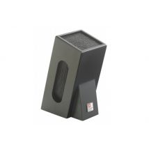 Bloc universel Richardson Design Black avec pailles amovibles - Pour 6 couteaux
