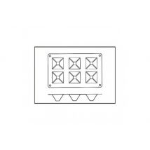 Moule en silicone Silikomart Silicon Flex 6 pyramides