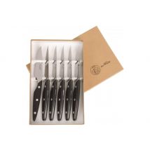 6 couteaux de table Au Nain Brasserie en inox