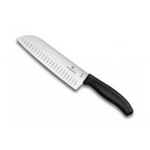 Couteau Santoku lame alvéolée inox Victorinox 17cm manche polypropylène