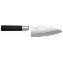 Couteau Deba Kai Wasabi Black lame en inox 15cm