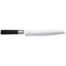 Couteau à pain Kai Wasabi Black lame en inox 23cm