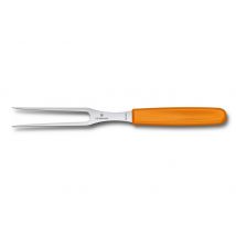 Fourchette à viande orange Victorinox SwissClassic en inox 15cm