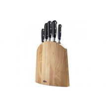 Bloc couteaux V. Sabatier en acier inoxydable - 5 couteaux de cuisine