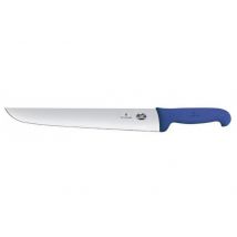 Couteau à poisson professionnel Victorinox - lame dentelée 36cm et manche bleu