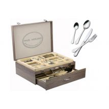 Ménagère 84 couverts Pradel Excellence Ambiance inox coffret 1 tiroir