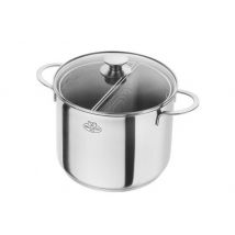 Cuiseur à pâtes inox 18/10 Ballarini 24cm avec couvercle + 2 paniers amovibles