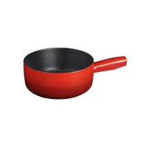 Caquelon savoyard Invicta en fonte émaillée rubis - Spécial fondue 20cm