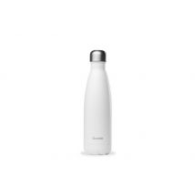 Bouteille isotherme Qwetch Matt blanc inox étanche