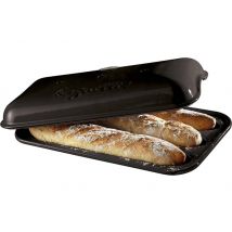 Moule à baguettes Emile Henry en céramique réfractaire - 3 places Fusain