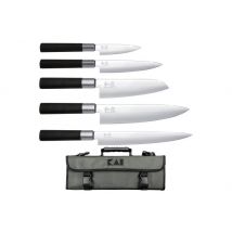 Mallette KAI Wasabi Black 5 couteaux japonais EURO