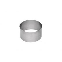 Cercle à pâtisserie rond De Buyer en inox - Hauteur : 4,5cm 7,5cm