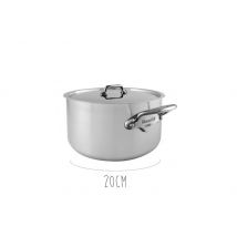 Cocotte Mauviel M'Urban3 en inox 18/10 - couvercle en inox 20cm